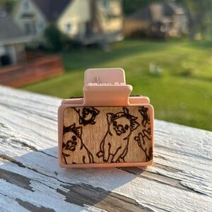 Wood Design Hair Clip